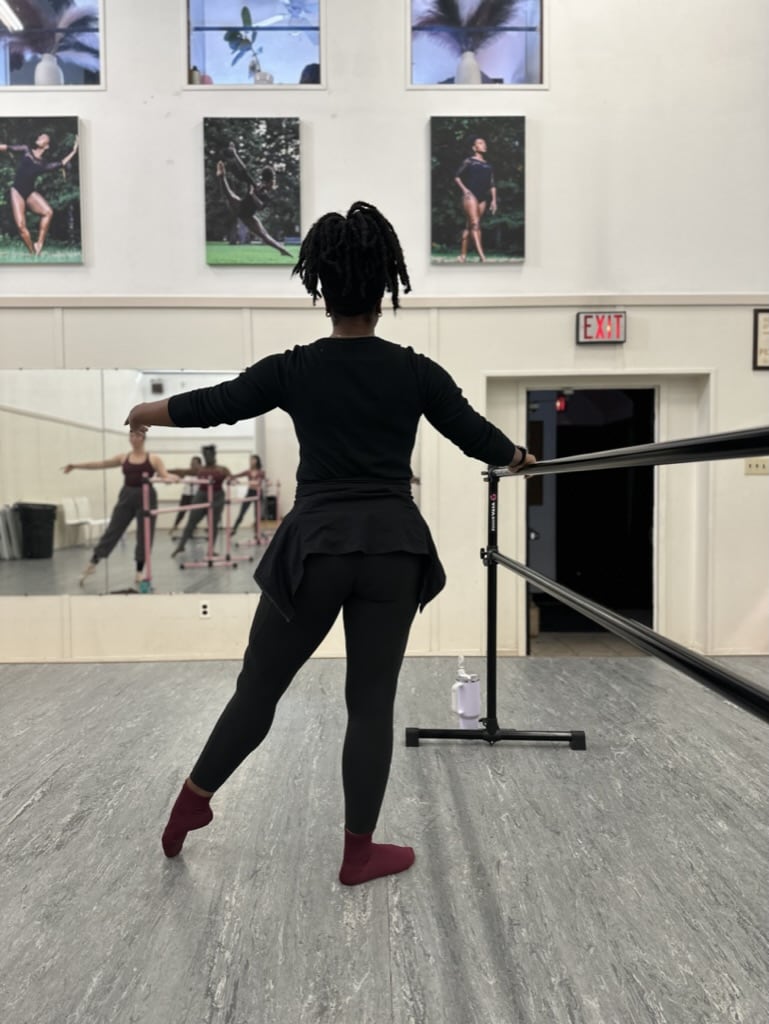 Second Chance Dancer Practicing On The Barre