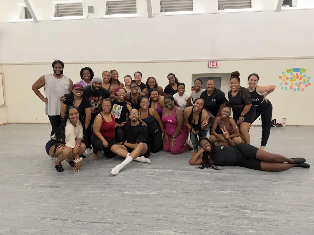 Returning Dancers In A Group Class Photo At Second Chance Dance