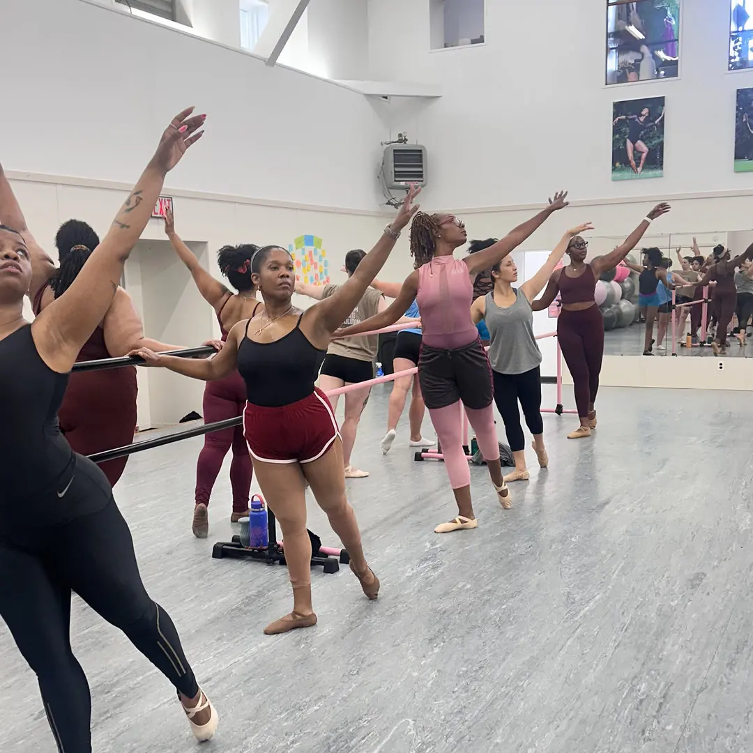 Second Chance Dance Returning Dancers Practicing In Class
